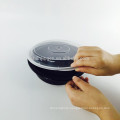 Plastic Round Container- Portion Control Plastic Bento Lunch Box- Packaging food - 10/12/7 pack